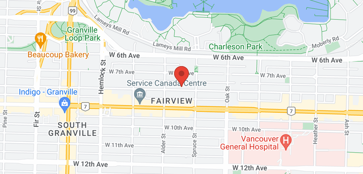 map of 1143 W 8TH AVENUE